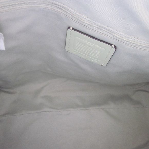 NEW LEATHER MINT GREEN COACH HANDBAG/TOTE WITH TAG - Picture 10 of 10
